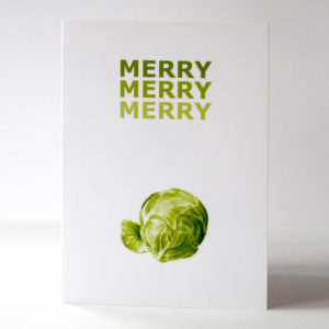 Merry Sprout botanical illustration card