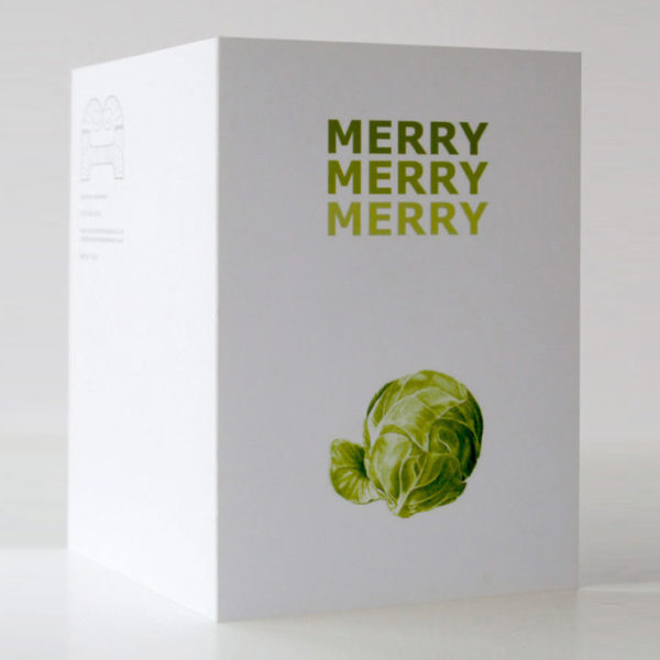 Merry Sprout botanical illustration card
