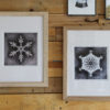 Framed snowflake prints