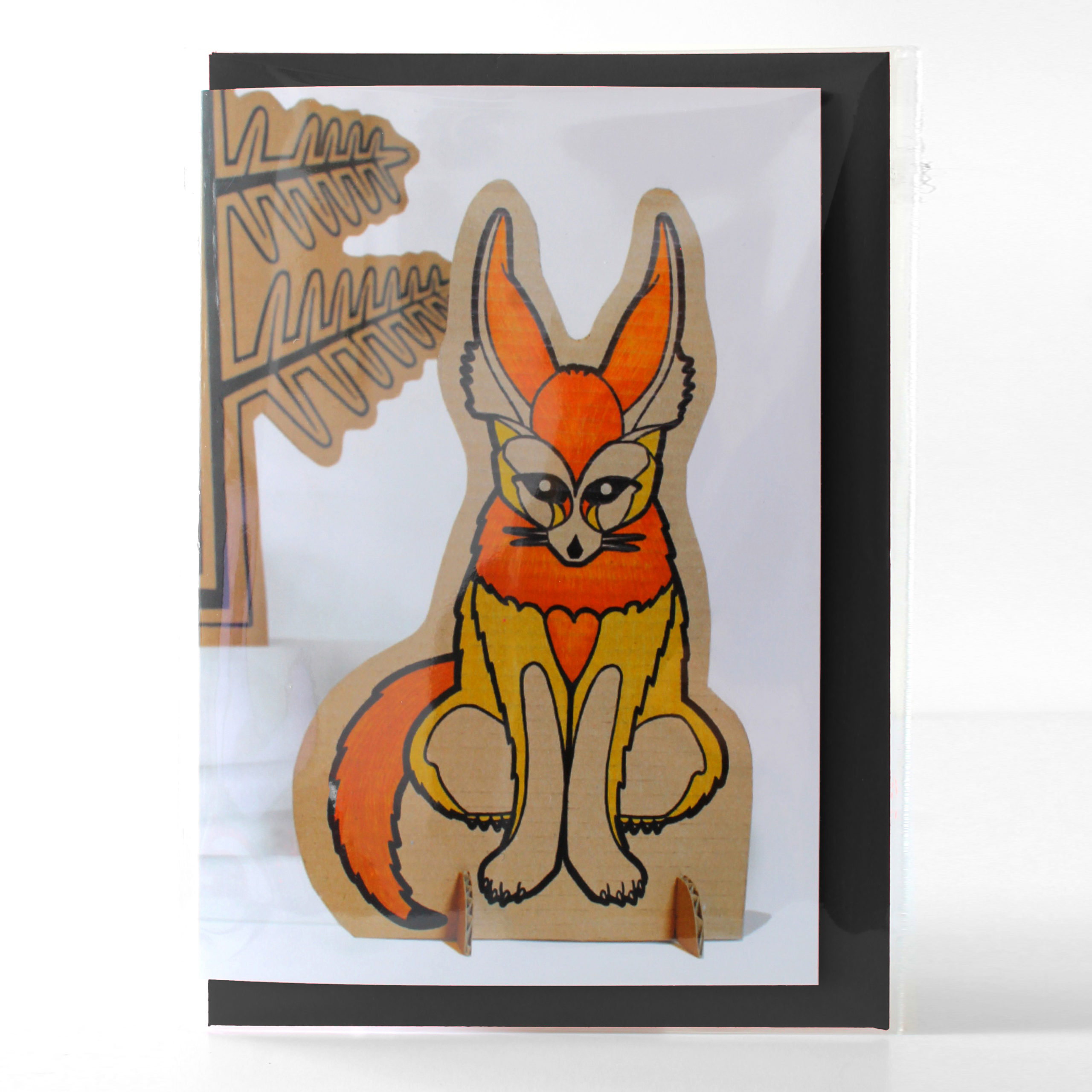 fox-envelope Fennec fox card