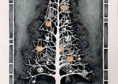 Alternative goth Christmas tree