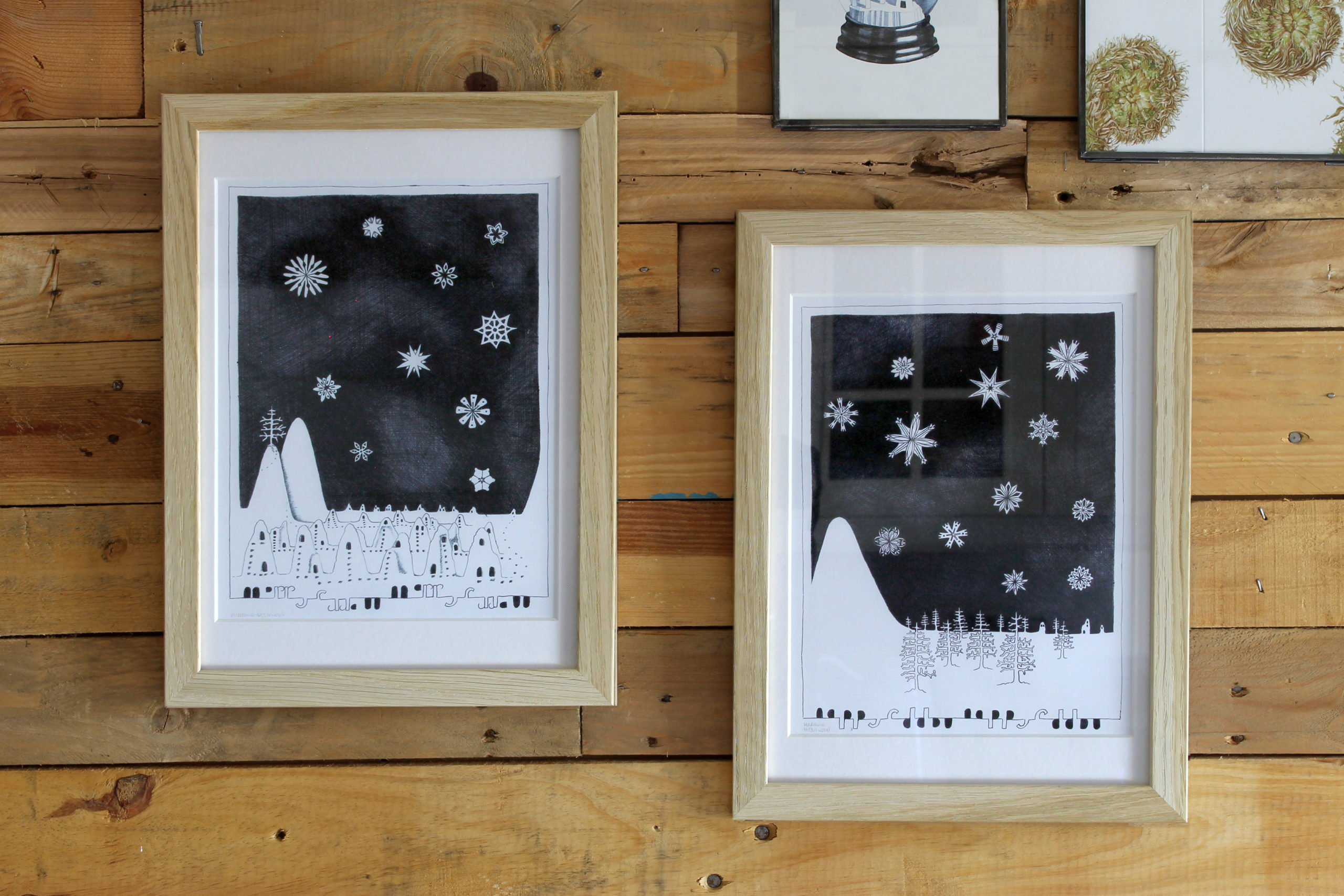 hills-3and2 Snowy landscape 2 & 3