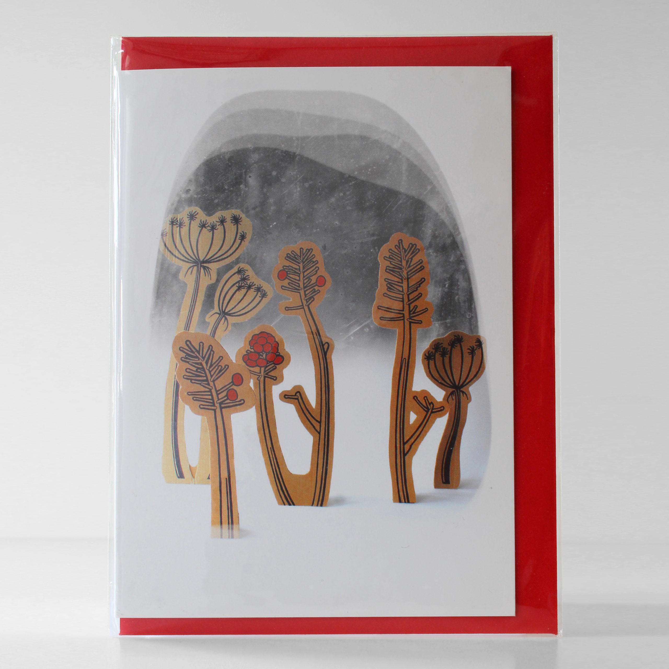 plants-envelope Winter glad card