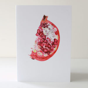 Pomegranate slice A6 card