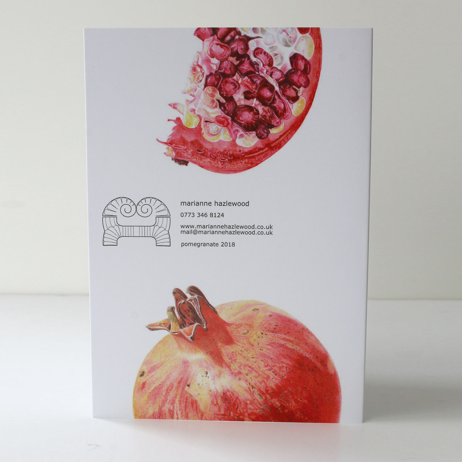 Pomegranate A6 card