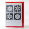 Snowflakes x 4 card