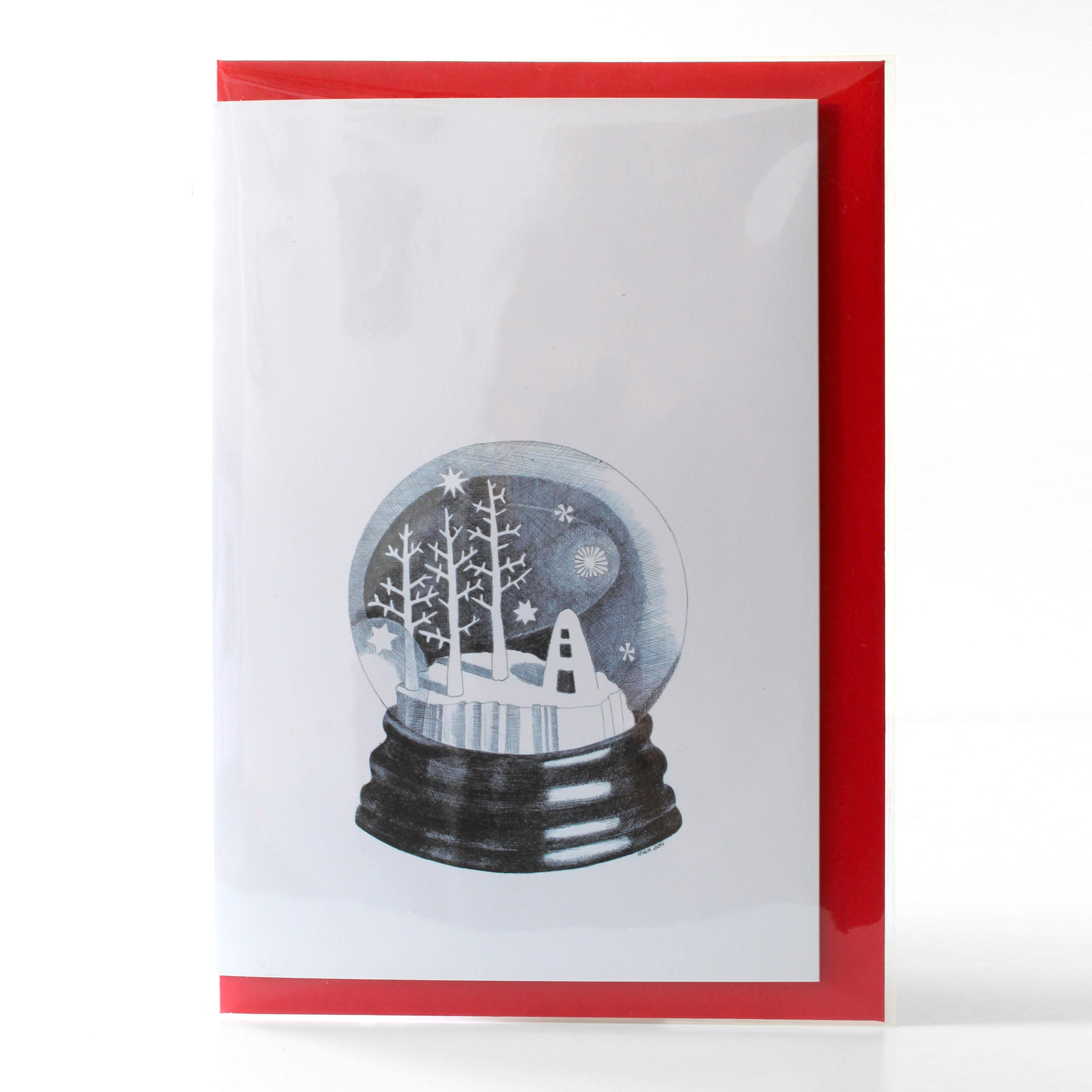 snowglobe-envelope-l Snow globe card